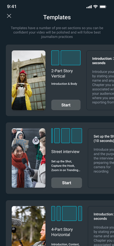 Unpress mobile feed using a scalable card primitive